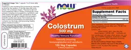 Label for Colostrum 500 mg