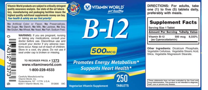 B-12 500 mcg
