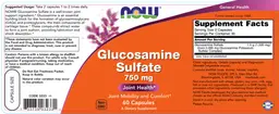 Label for Glucosamine Sulfate 750 mg