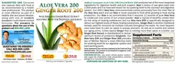 Label for Alow Vera 200 Ginger Root 200