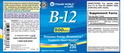 B-12 500 mcg