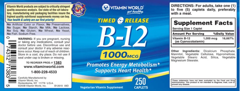 Timed Release B-12 1000 mcg
