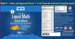 Label for Liquid Multi Vitamin-Mineral Orange Mango