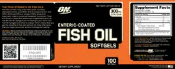 Label for Enteric-Coated Fish Oil