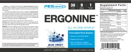 Label for Ergonine Blue Frost