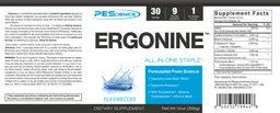 Label for Ergonine Flavorless