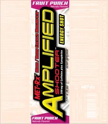 Label for Amplified Shooter Fruit Punch