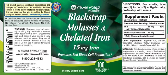 Blackstrap Molasses & Chelated Iron