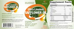 Label for Ultra Linoleic Safflower Oil