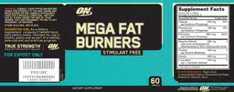 Label for Mega Fat Burners