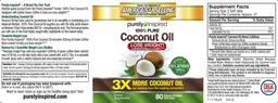 Label for 100% Pure Coconut Oil