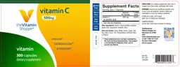 Label for Vitamin C 500 mg