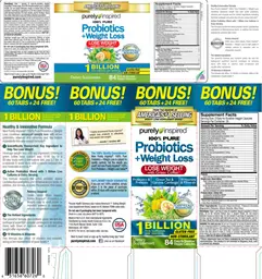 Label for Probiotics +Weight Loss