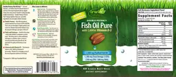 Label for Double-Potency Fish Oil Pure Natural Citrus Flavor