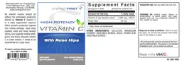 Label for High Potency Vitamin C
