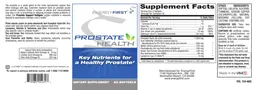 Label for Prostate Health