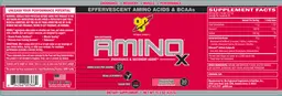Label for Non-Caffeinated Amino X Strawberry Dragonfruit