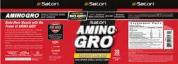 Label for Amino-Gro Frosted Lemonade