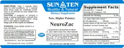 Label for NeuroZac