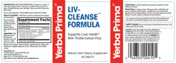 Label for Liv-Cleanse Formula