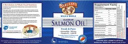 Label for Wild & Whole Alaskan Salmon Oil