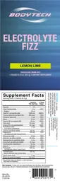 Label for Electrolyte Fizz Lemon Lime