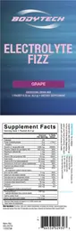 Label for Electrolyte Fizz Grape