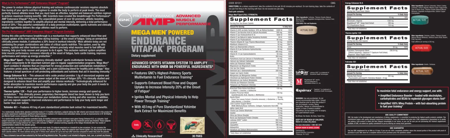 Label for Mega Men Sport (Full Strength)