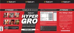 Label for Hyper-Gro Birthday Cake