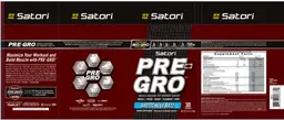 Label for Pre-Gro Arctic Blue Razz