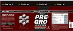 Label for Pre-Gro Delicious Fruit Punch
