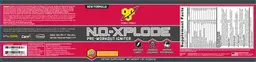 Label for N.O.-Xplode Raspberry Lemonade