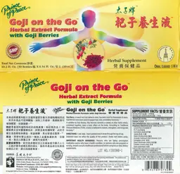 Label for Goji On The Go
