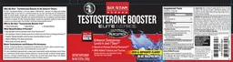 Label for Testosterone Booster Blue Raspberry