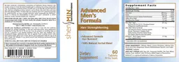 Label for Advanced Men's Formula
