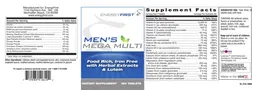 Label for Men's Mega Multi