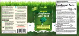 Label for Living Greens Super-Food