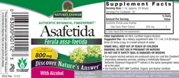 Label for Asafetida 800 mg