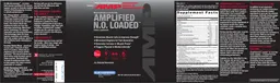 Label for Amplified N.O. Loaded Blue Raspberry