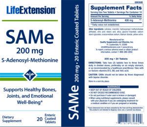 SAMe 200 mg S-Adenosyl-Methionine
