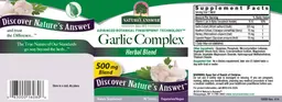 Label for Garlic Complex