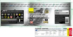 Label for Platinum 100% Creatine