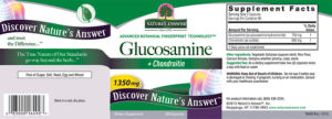 Label for Glucosamine + Chondroitin 1350 mg