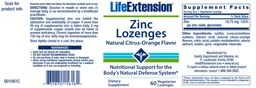 Zinc Lozenges Natural Citrus-Orange Flavor
