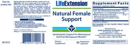 Label for Natural Female Support