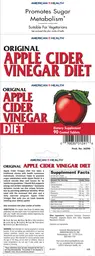 Label for Original Apple Cider Vinegar Diet