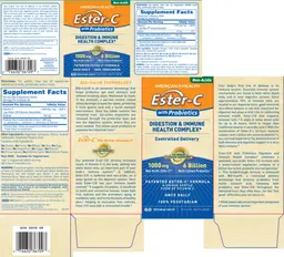 Label for Ester-C With Probiotics