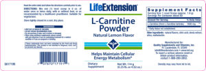 L-Carnitine Powder Natural Lemon Flavor
