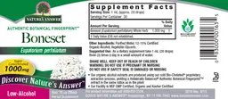 Label for Boneset 1000 mg