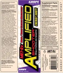 Label for Amplified Shooter Grape